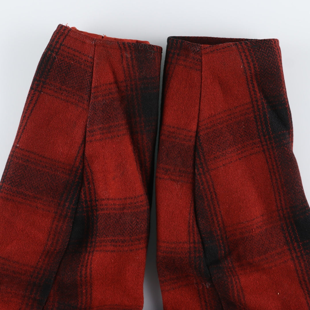 Vintage ombre check hunting wool Mackinaw jacket, men's size XL unclear red type Vintage Second Hand