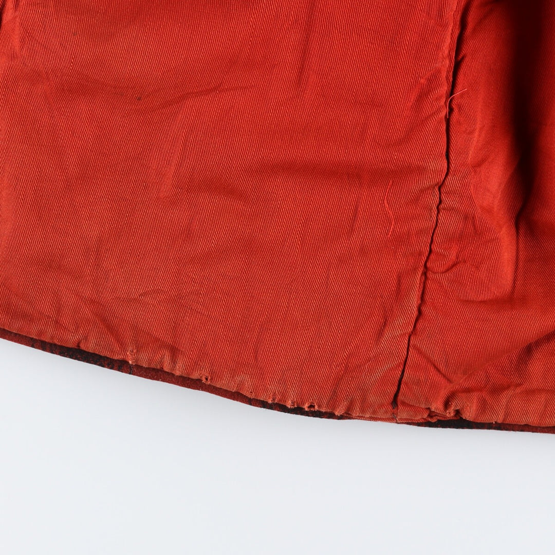 Vintage ombre check hunting wool Mackinaw jacket, men's size XL unclear red type Vintage Second Hand