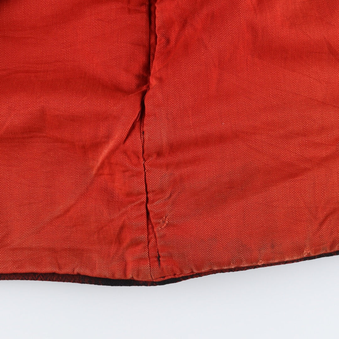 Vintage ombre check hunting wool Mackinaw jacket, men's size XL unclear red type Vintage Second Hand