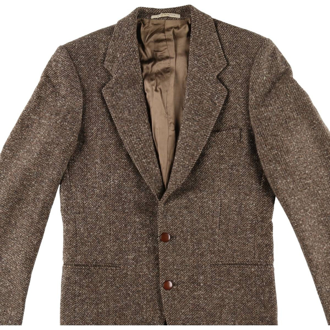 Yves Saint Laurent Tweed Jacket Made in France Men's L size /evb008130