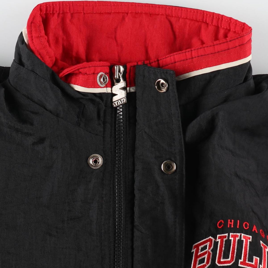 90'S Starter NBA CHICAGO BULLS Chicago Bulls padded jacket puffer jacket men's size L /evb008164