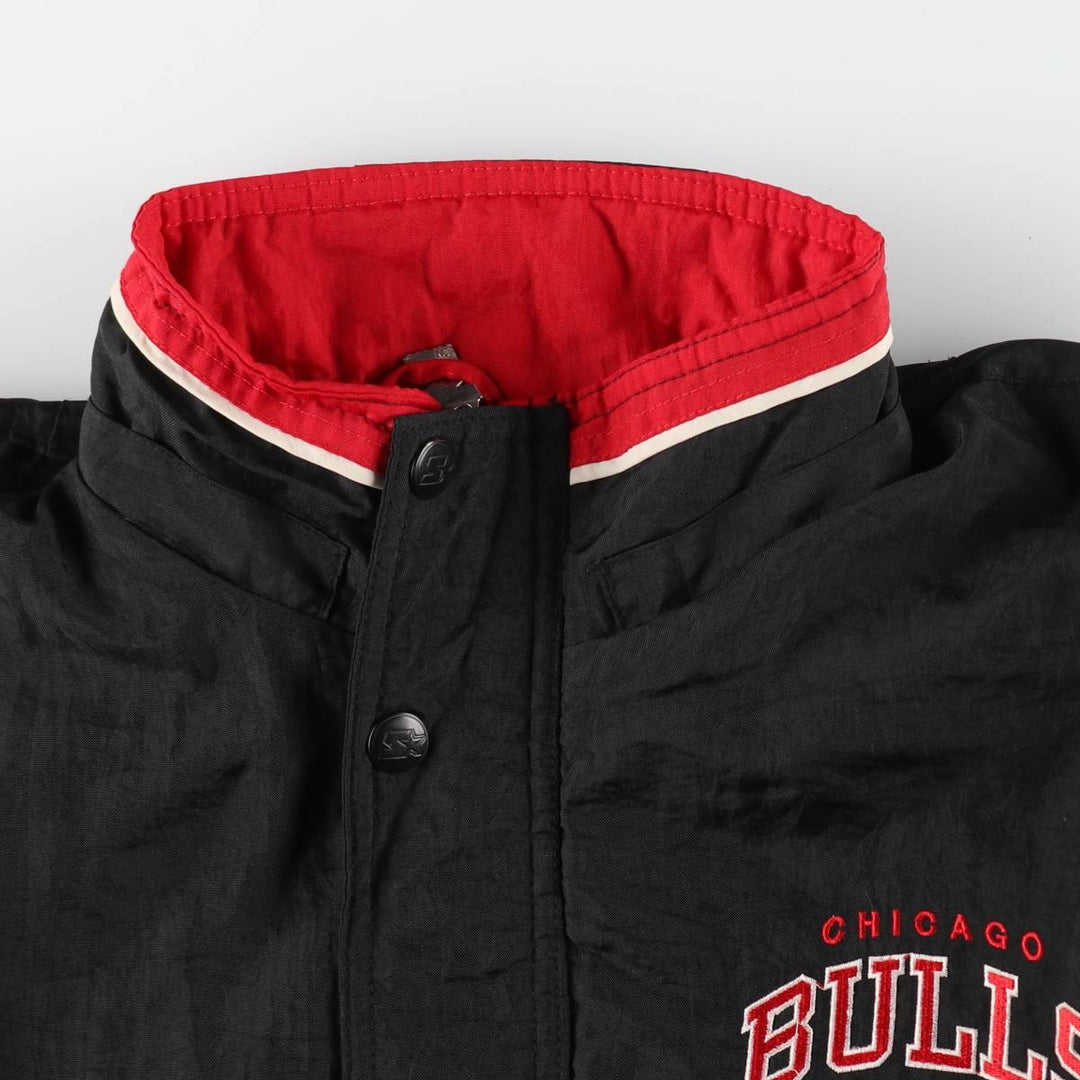 90'S Starter NBA CHICAGO BULLS Chicago Bulls padded jacket puffer jacket men's size L /evb008164