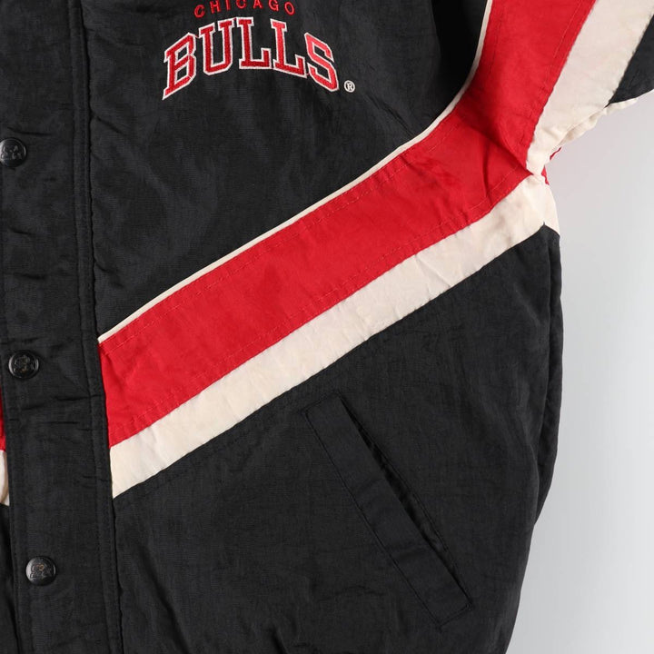 90'S Starter NBA CHICAGO BULLS Chicago Bulls padded jacket puffer jacket men's size L /evb008164