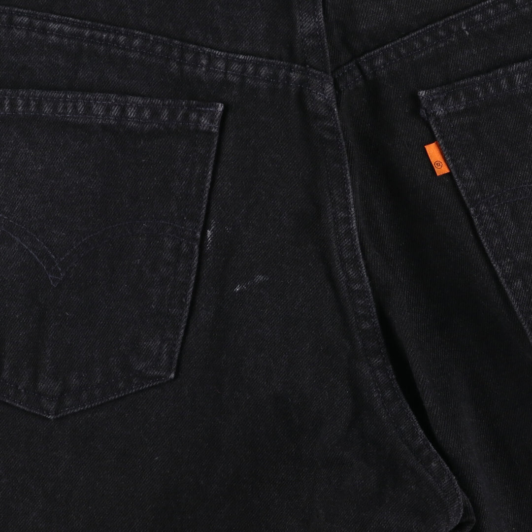 90'S Levi's 550 Relaxed Fit Orange Tab Black Denim Tapered Denim Pants Made in USA Men's W32 /evb008180