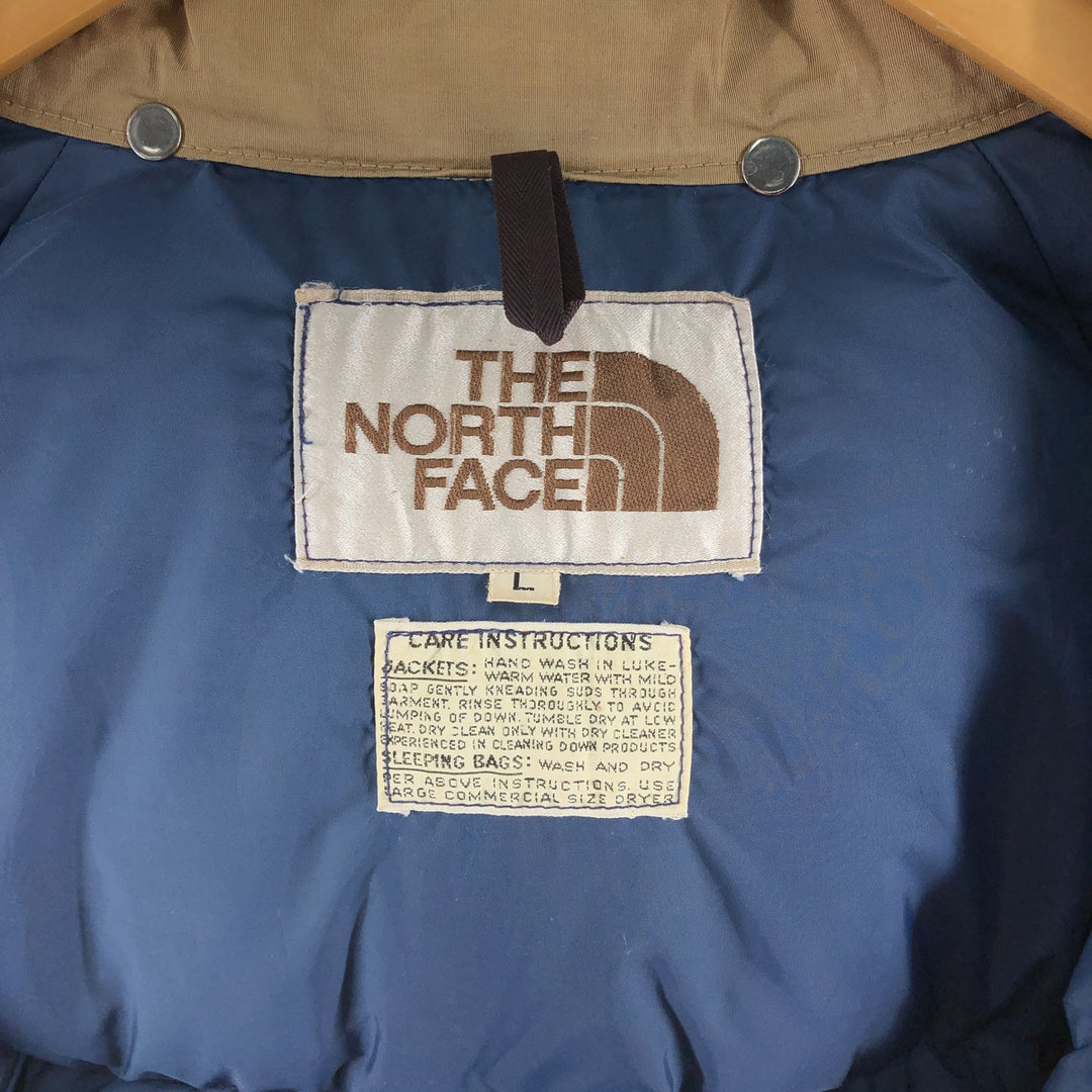 70'S THE NORTH FACE Brown Tag Down Jacket Men's Size L Vintage /evb008190