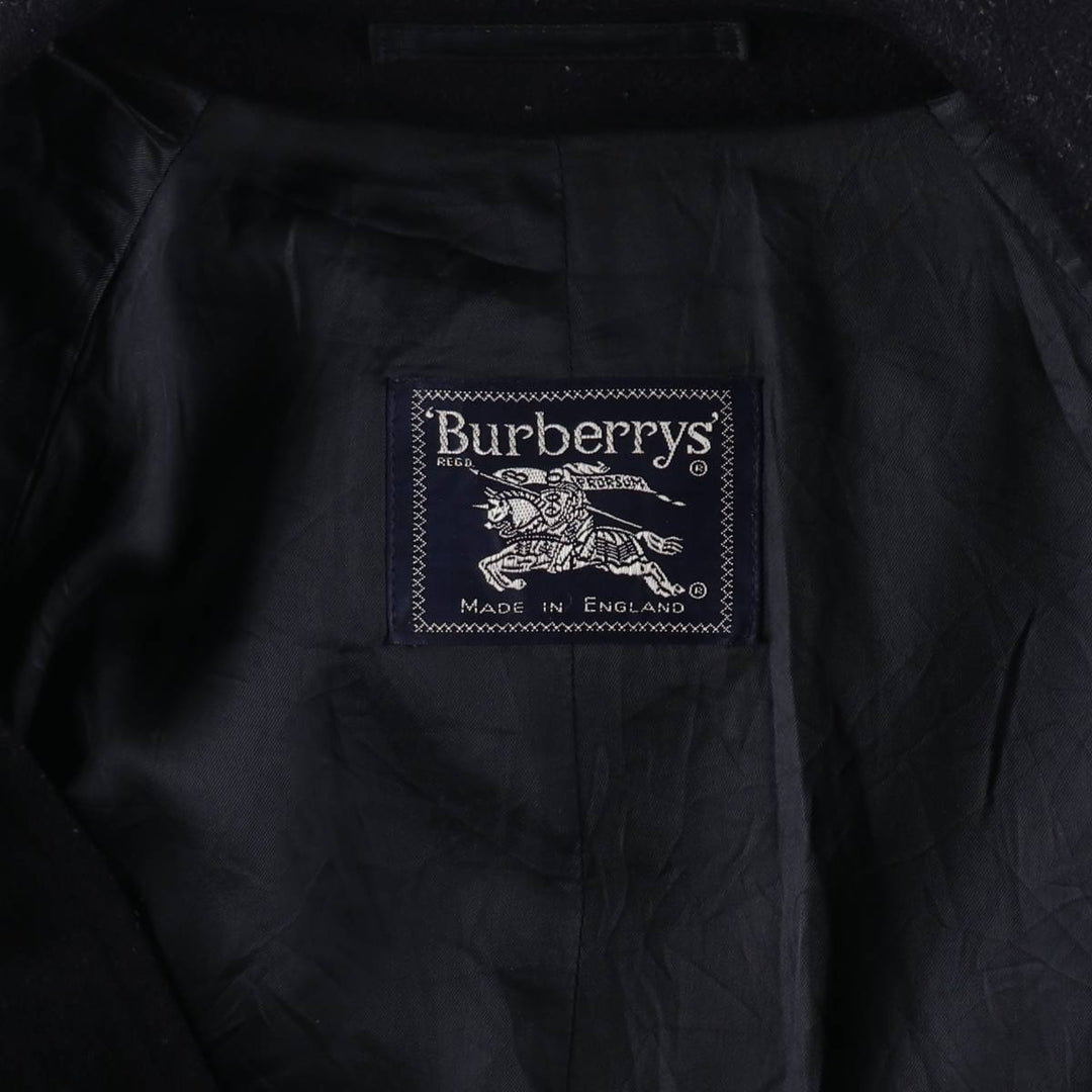 Burberry's Cashmere Blend Wool Balmacaan Coat, Men's L size /evb008217