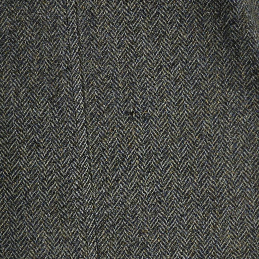 Kennedy's Harris Tweed Herringbone Wool Balmacaan Coat Made in Scotland Men's M size /evb008218