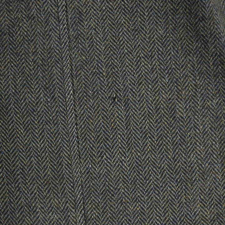 Kennedy's Harris Tweed Herringbone Wool Balmacaan Coat Made in Scotland Men's M size /evb008218