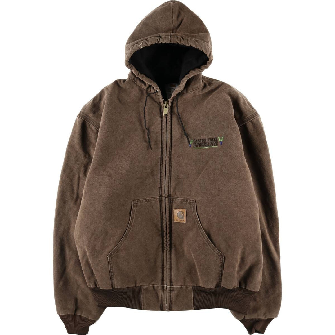 00'S Carhartt Active Jacket Duck Full Zip Parka Men's XXL /evb008233