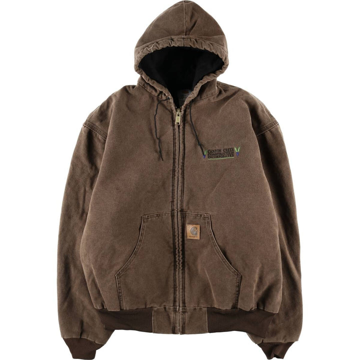 00'S Carhartt Active Jacket Duck Full Zip Parka Men's XXL /evb008233