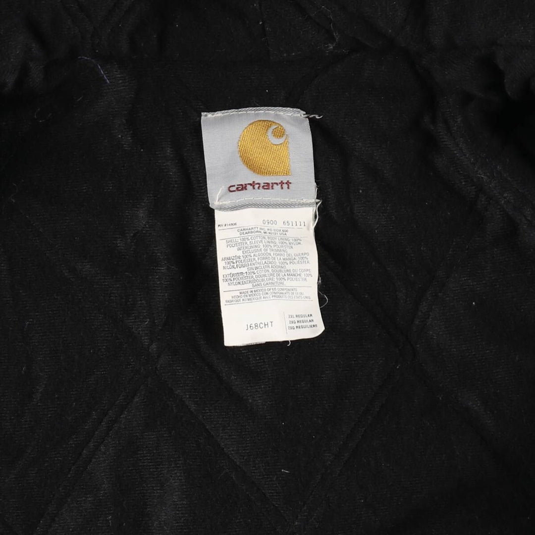 00'S Carhartt Active Jacket Duck Full Zip Parka Men's XXL /evb008233