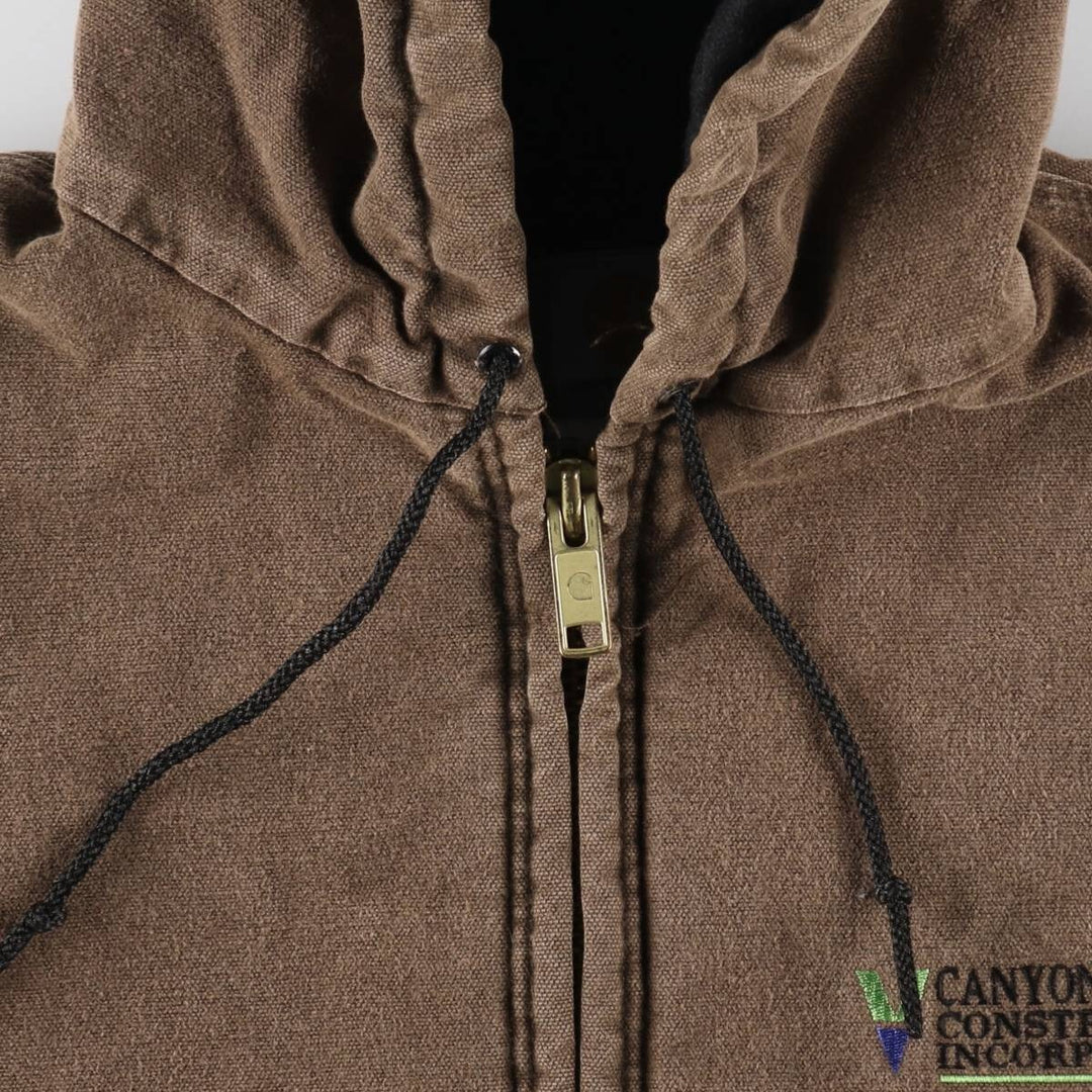 00'S Carhartt Active Jacket Duck Full Zip Parka Men's XXL /evb008233