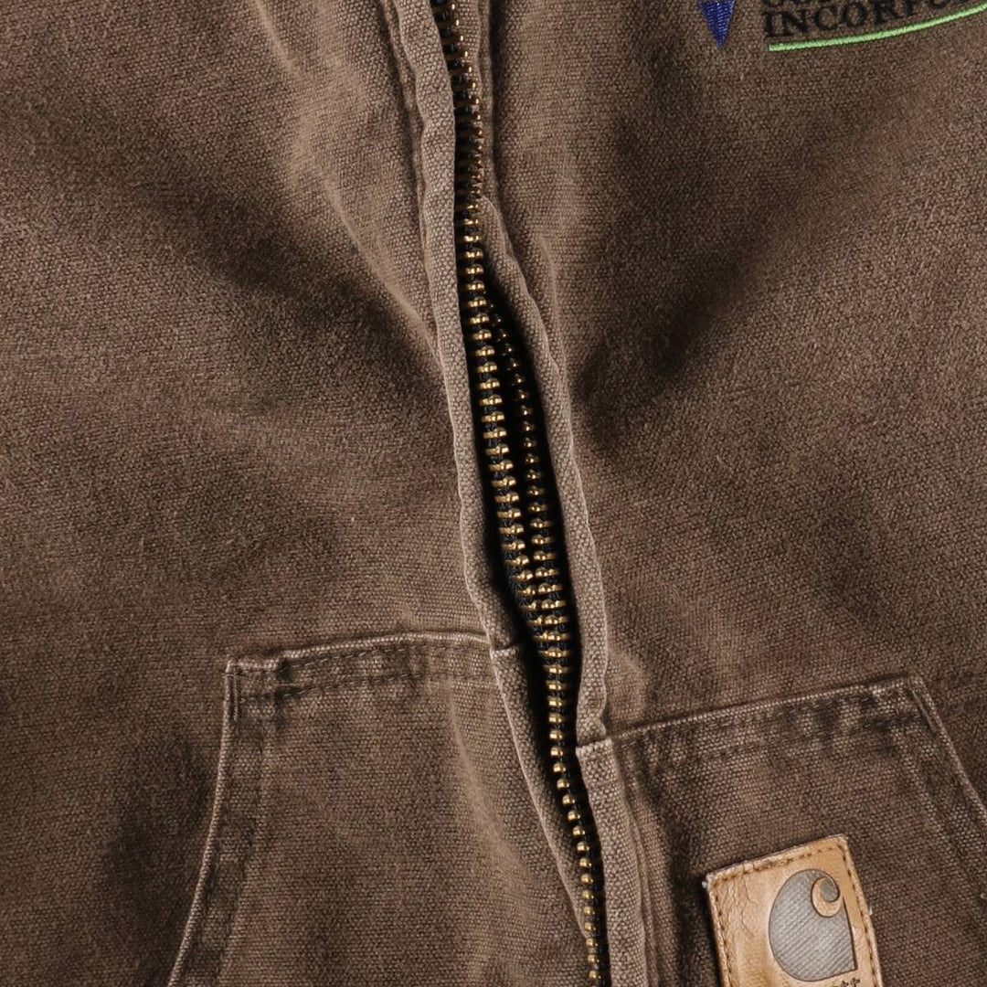 00'S Carhartt Active Jacket Duck Full Zip Parka Men's XXL /evb008233
