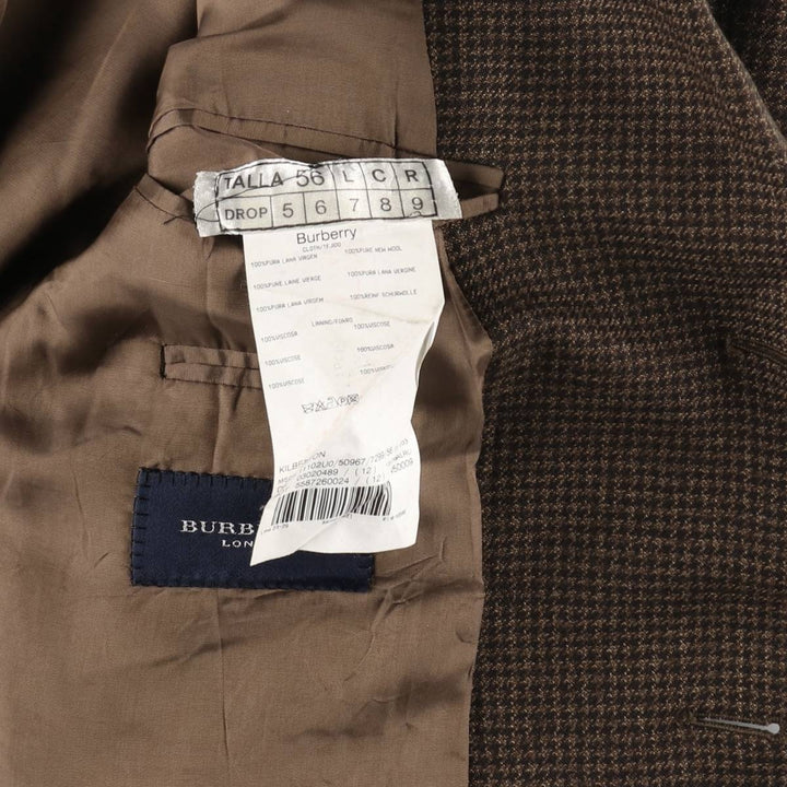 Burberry's LONDON Gun Club Check Wool Tailored Jacket Men's L size /evb008259