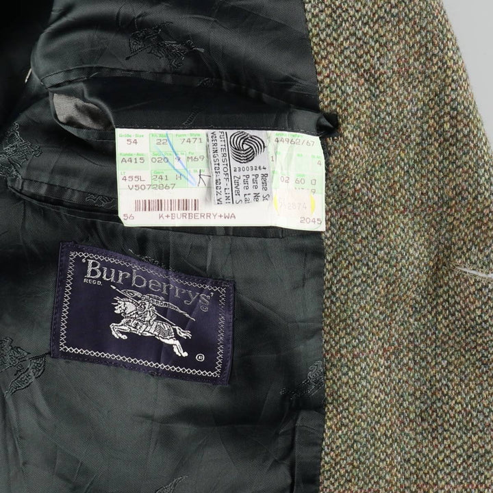 Burberry's ANSON'S HERRENHAUS color nep wool tailored jacket, men's size L /evb008260