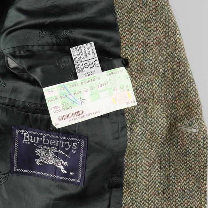 Burberry's ANSON'S HERRENHAUS color nep wool tailored jacket, men's size L /evb008260