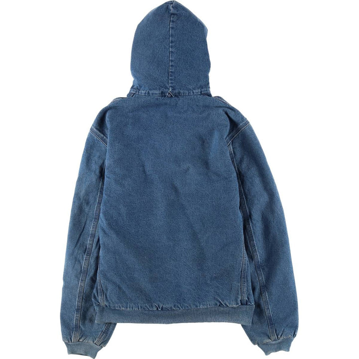 90'S Carhartt Active Jacket Denim Parka Made in USA Women's XL Vintage /evb008262