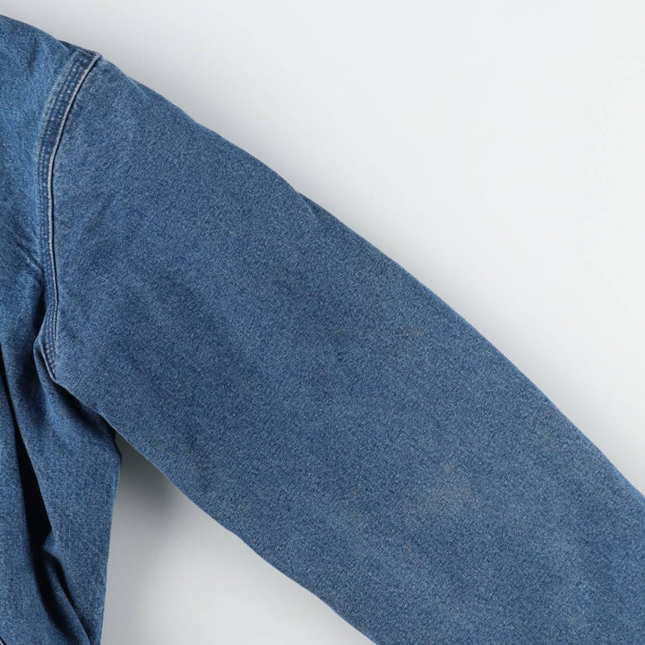 90'S Carhartt Active Jacket Denim Parka Made in USA Women's XL Vintage /evb008262