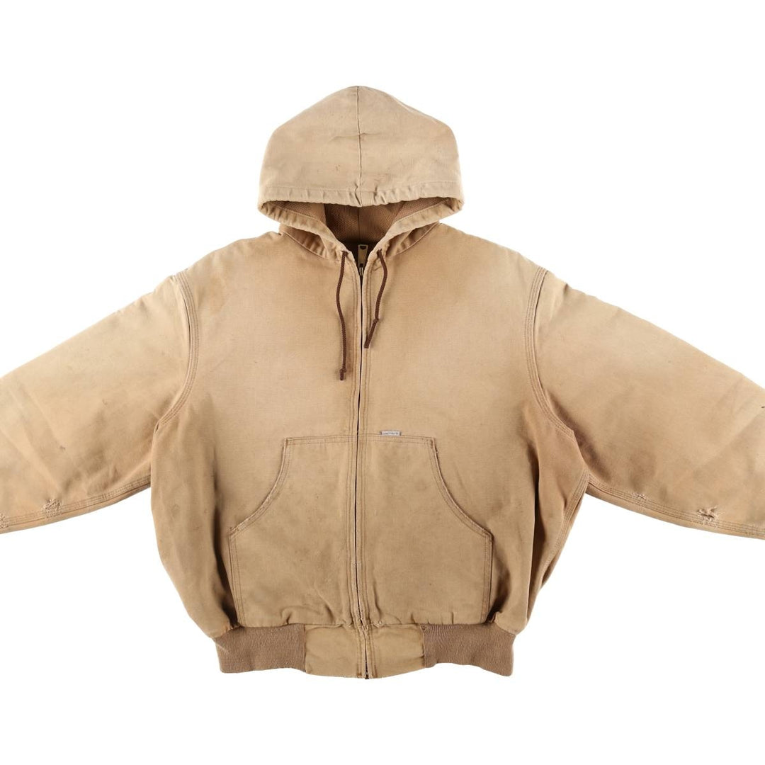 90'S Carhartt Active Jacket Duck Full Zip Parka Made in USA Men's XL Vintage /evb008263