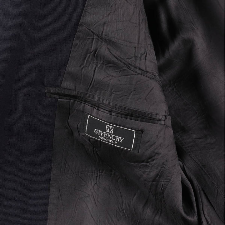 Givenchy MONSIEUR Navy blazer tailored jacket Made in USA Men's XL size /evb008287