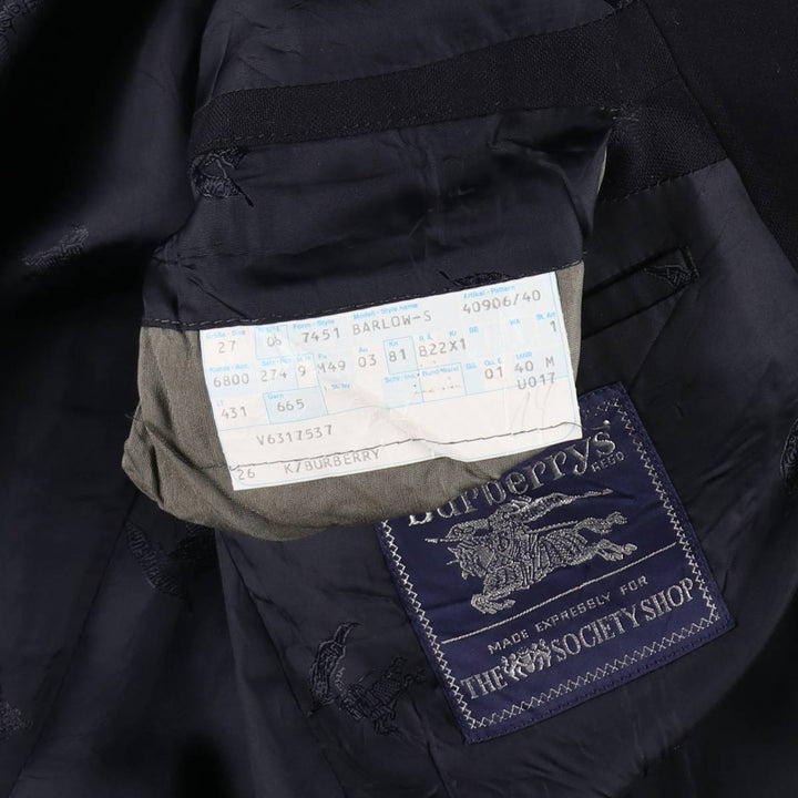 Burberry's wool tailored jacket, made in West Germany, men's size XL /evb008288