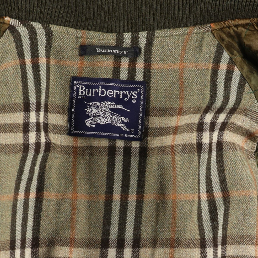 70s~80'S Burberry's wool blouson, men's XL size, vintage /evb008317