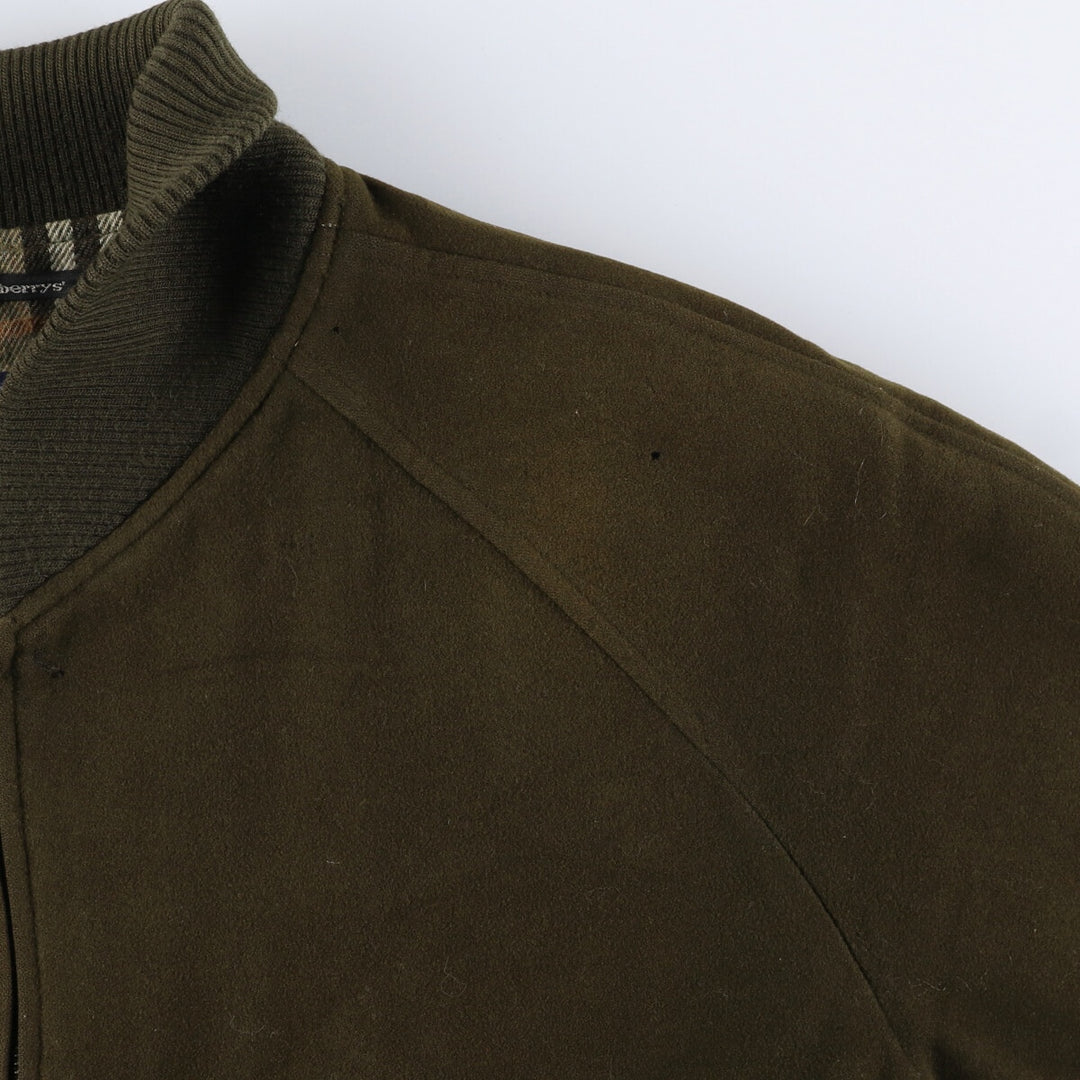 70s~80'S Burberry's wool blouson, men's XL size, vintage /evb008317