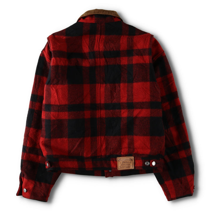 90'S POLO by Ralph Lauren Buffalo Check Wool Jacket Made in USA Men's M Size Vintage /evb008329