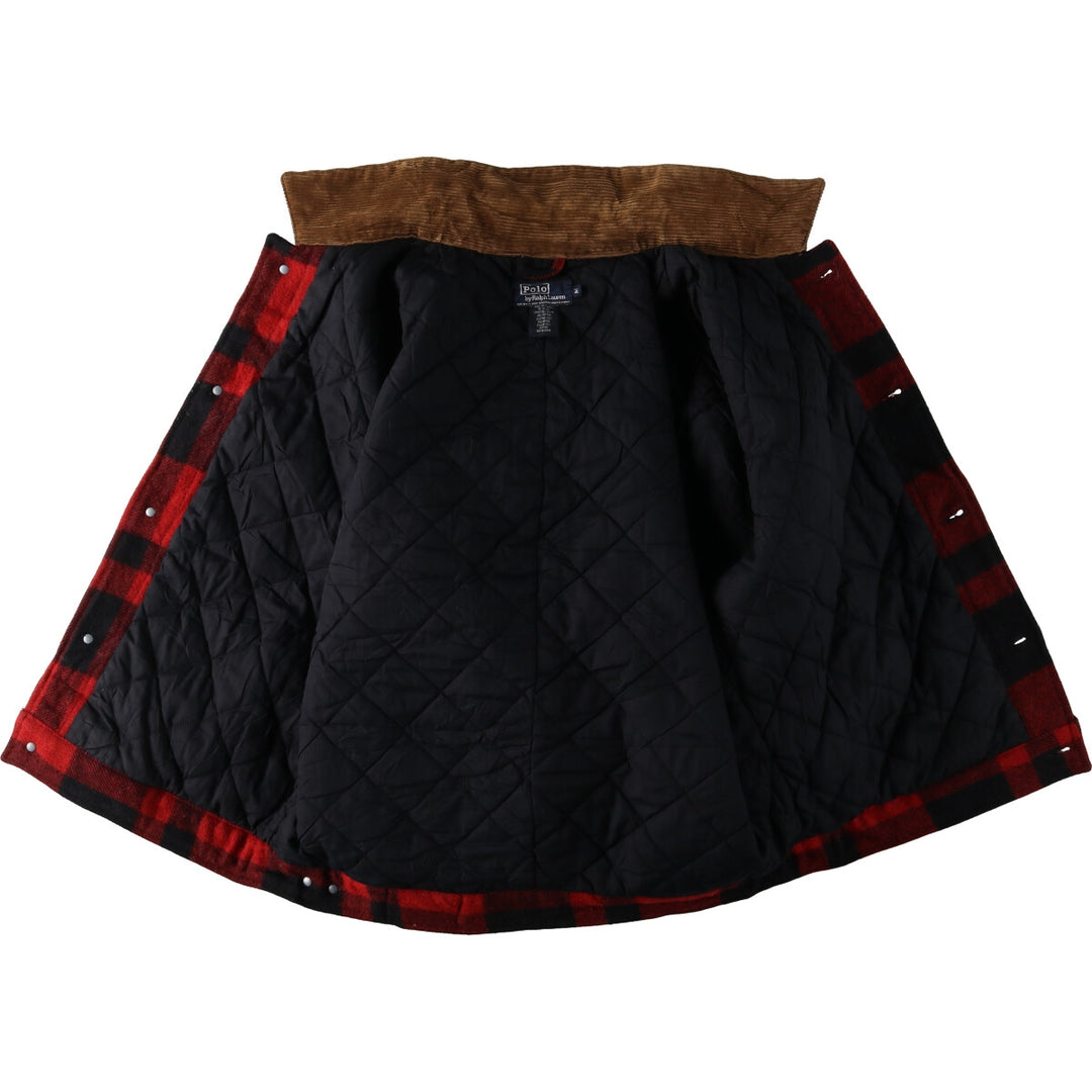 90'S POLO by Ralph Lauren Buffalo Check Wool Jacket Made in USA Men's M Size Vintage /evb008329