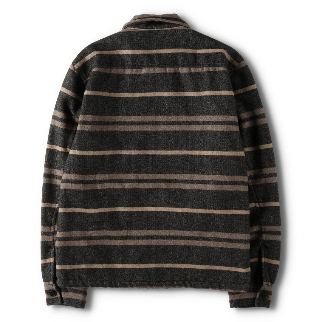 Ralph Lauren RRL Double RL 2nd Edition Multi-Border Shirt Jacket Men's S Size polyester Charcoal Vintage Second Hand