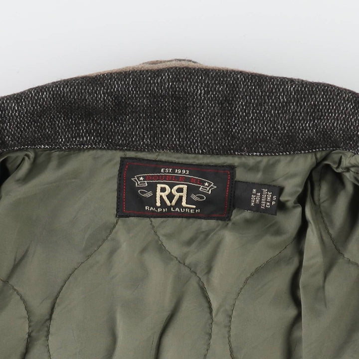 Ralph Lauren RRL Double RL 2nd Edition Multi-Border Shirt Jacket Men's S Size polyester Charcoal Vintage Second Hand