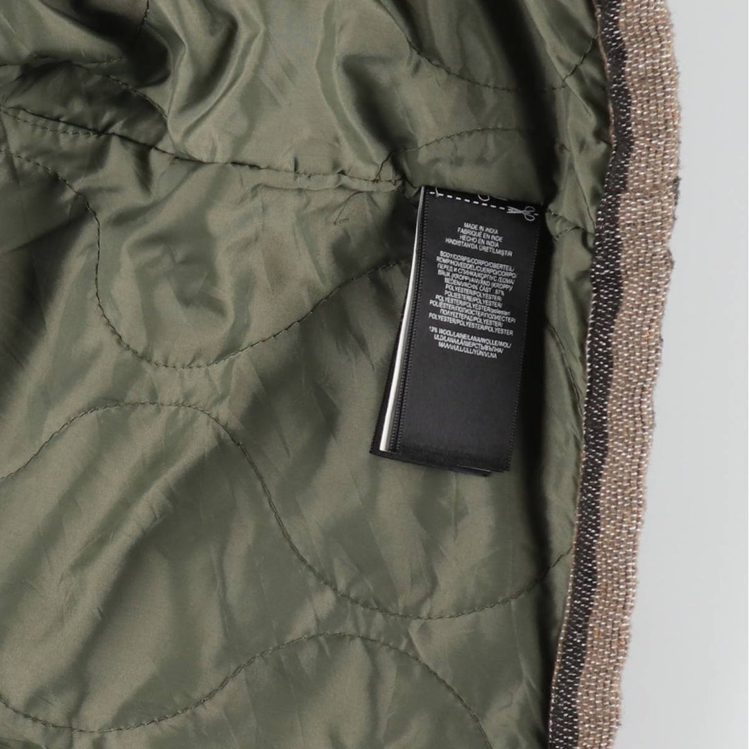 Ralph Lauren RRL Double RL 2nd Edition Multi-Border Shirt Jacket Men's S Size polyester Charcoal Vintage Second Hand