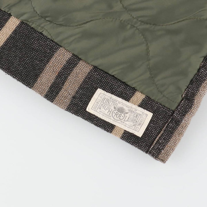 Ralph Lauren RRL Double RL 2nd Edition Multi-Border Shirt Jacket Men's S Size polyester Charcoal Vintage Second Hand