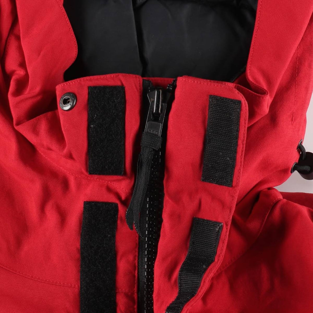 Vintage 90'S Ralph Lauren POLO SPORT down parka, men's size XL Nylon red type Vintage Second Hand