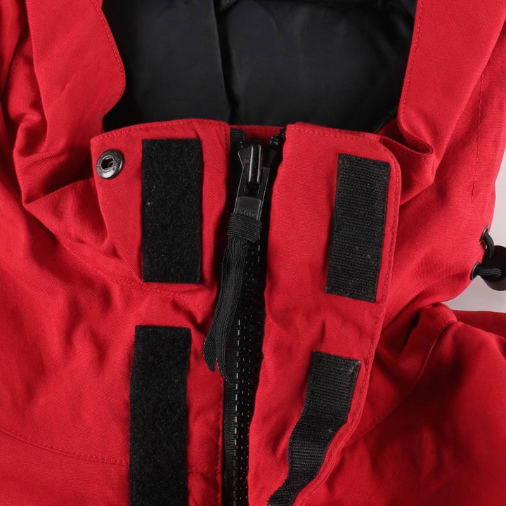 Vintage 90'S Ralph Lauren POLO SPORT down parka, men's size XL Nylon red type Vintage Second Hand