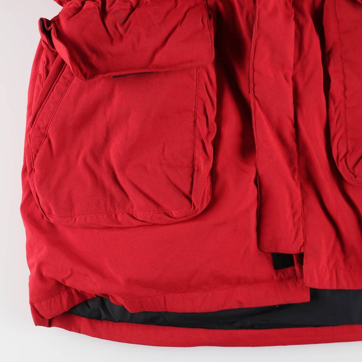 Vintage 90'S Ralph Lauren POLO SPORT down parka, men's size XL Nylon red type Vintage Second Hand