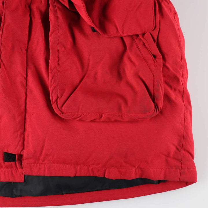Vintage 90'S Ralph Lauren POLO SPORT down parka, men's size XL Nylon red type Vintage Second Hand