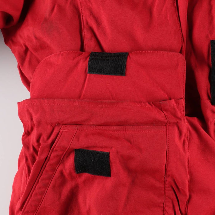 Vintage 90'S Ralph Lauren POLO SPORT down parka, men's size XL Nylon red type Vintage Second Hand