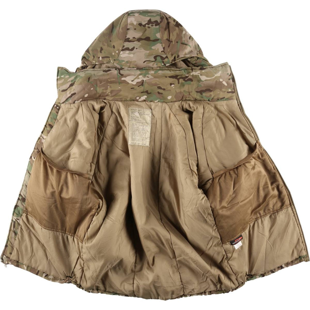 Genuine US military item, 00'S WILDTHINGS high loft jacket, padded parka, puffer jacket, Medium-Regular, men's size M Nylon Khaki type sage green Vintage Second Hand