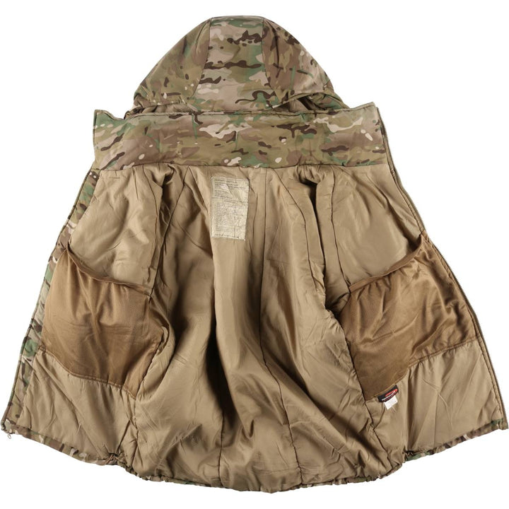 Genuine US military item, 00'S WILDTHINGS high loft jacket, padded parka, puffer jacket, Medium-Regular, men's size M Nylon Khaki type sage green Vintage Second Hand