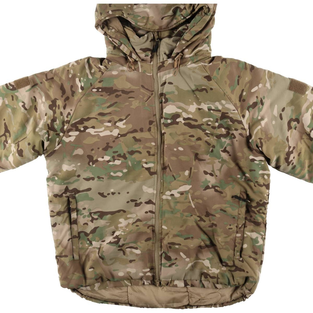 Genuine US military item, 00'S WILDTHINGS high loft jacket, padded parka, puffer jacket, Medium-Regular, men's size M Nylon Khaki type sage green Vintage Second Hand