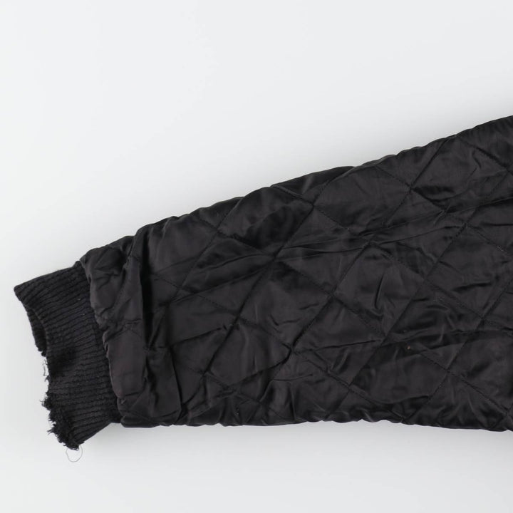 90'S Nike TEAM Sleeve Leather Wool Stadium Jacket Award Jacket Varsity Jacket Made in Canada Men's M Size Vintage /evb008357