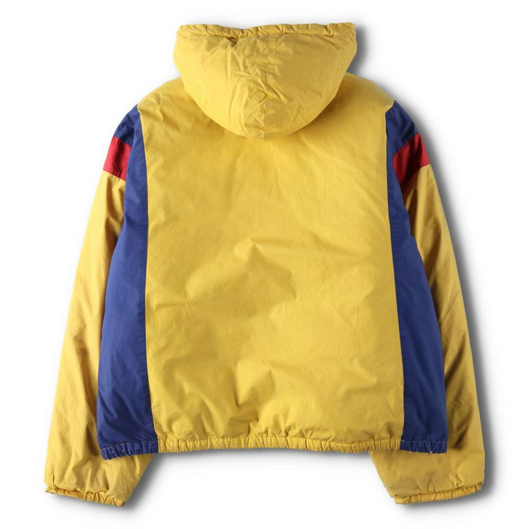 Vintage 90'S Ralph Lauren POLO by Ralph Lauren Cookie Patch Down Parka, Men's Size L cotton yellow type Vintage Second Hand