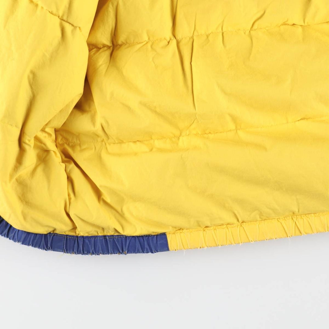 Vintage 90'S Ralph Lauren POLO by Ralph Lauren Cookie Patch Down Parka, Men's Size L cotton yellow type Vintage Second Hand