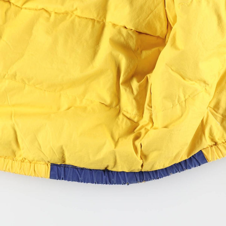 Vintage 90'S Ralph Lauren POLO by Ralph Lauren Cookie Patch Down Parka, Men's Size L cotton yellow type Vintage Second Hand