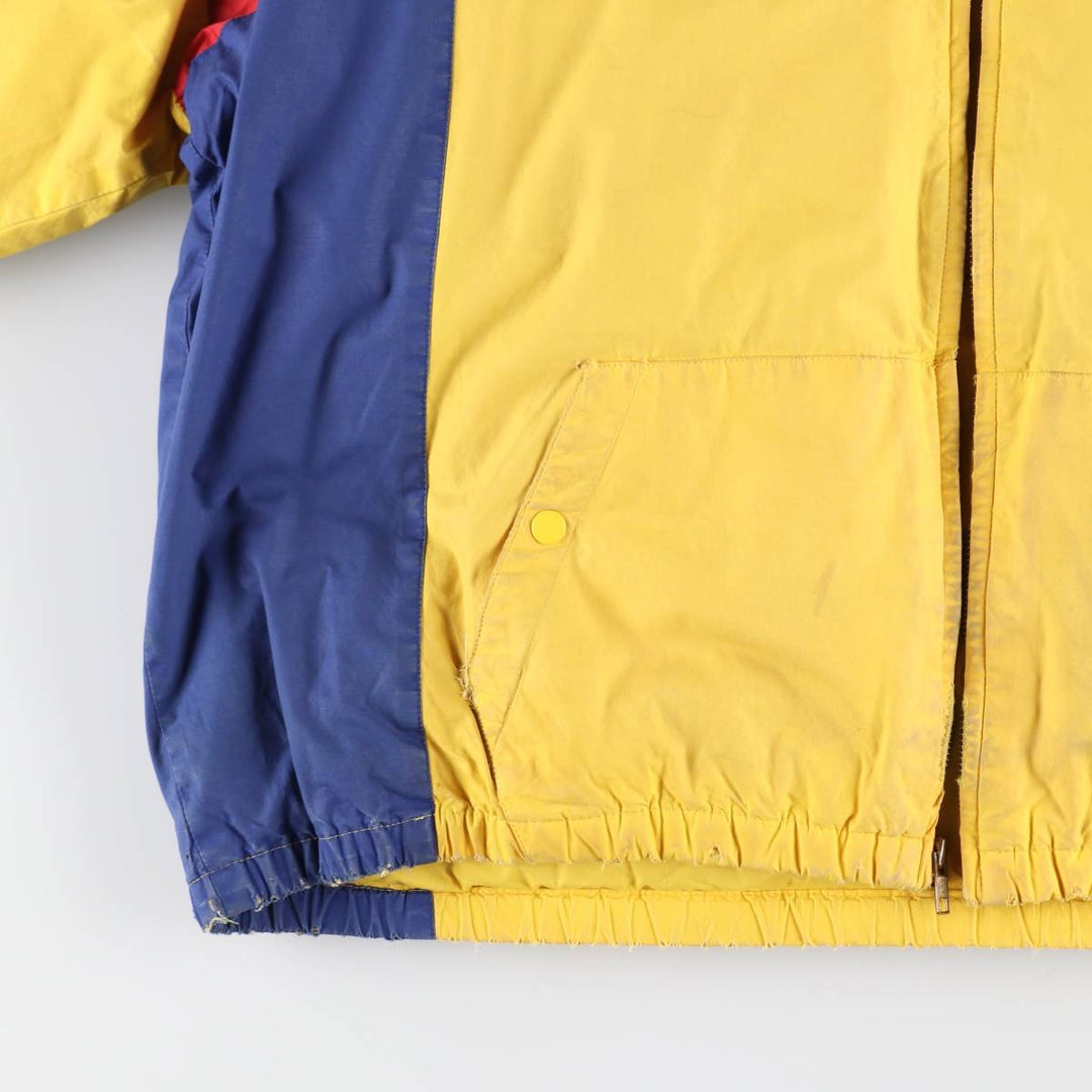Vintage 90'S Ralph Lauren POLO by Ralph Lauren Cookie Patch Down Parka, Men's Size L cotton yellow type Vintage Second Hand