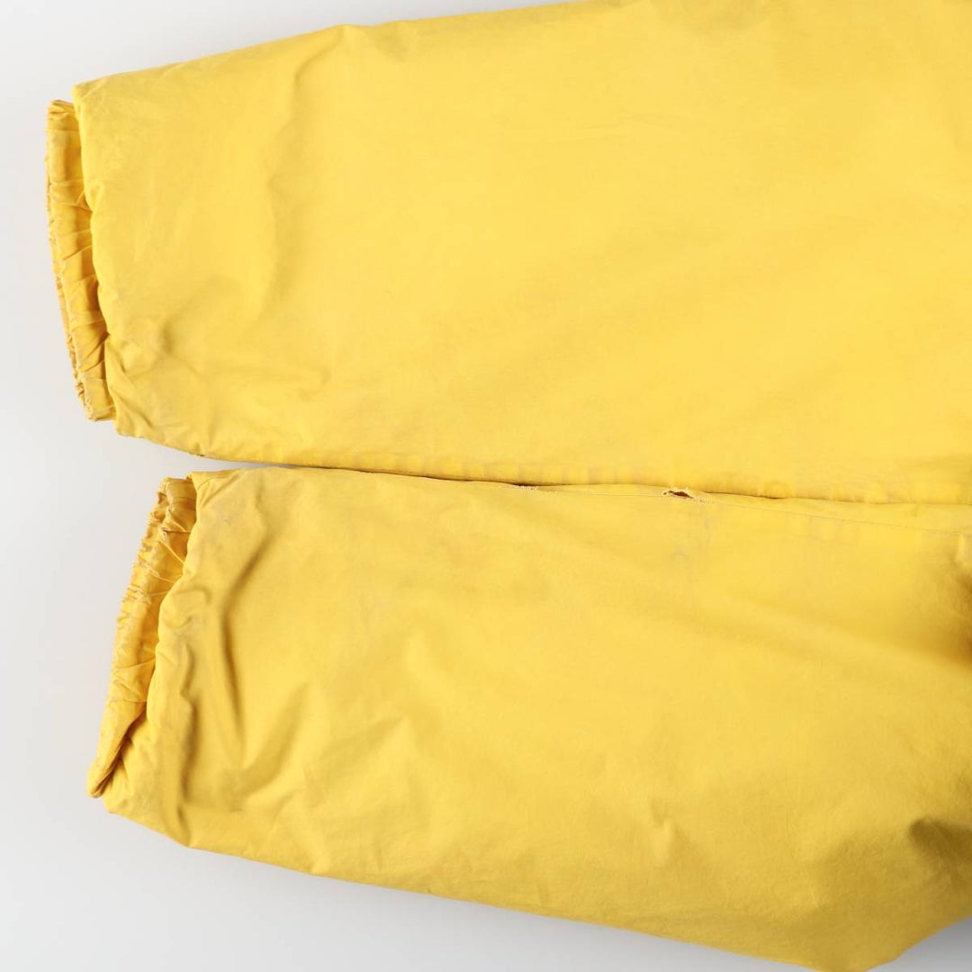 Vintage 90'S Ralph Lauren POLO by Ralph Lauren Cookie Patch Down Parka, Men's Size L cotton yellow type Vintage Second Hand