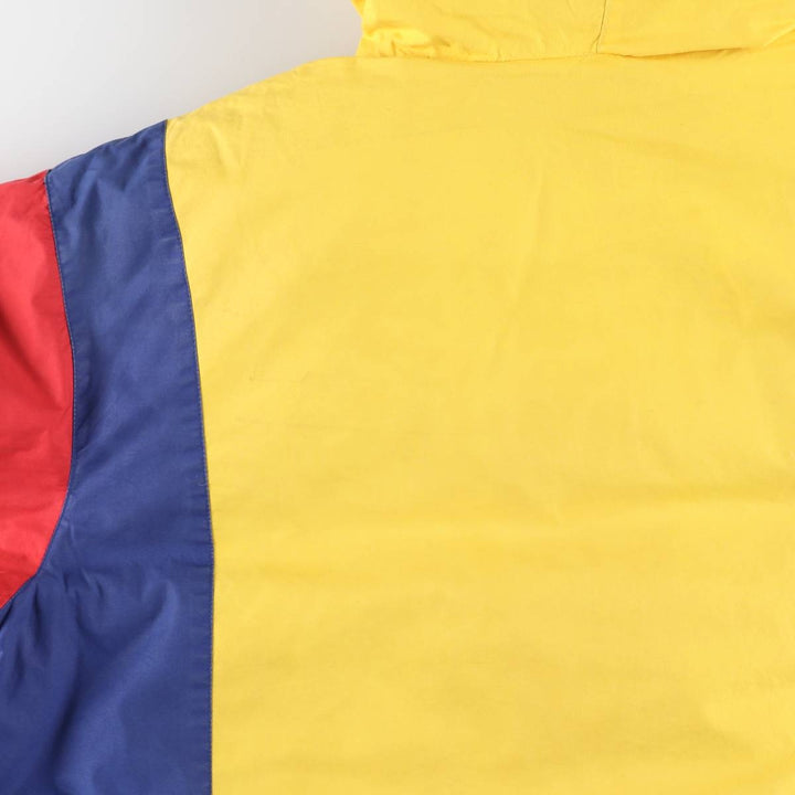 Vintage 90'S Ralph Lauren POLO by Ralph Lauren Cookie Patch Down Parka, Men's Size L cotton yellow type Vintage Second Hand