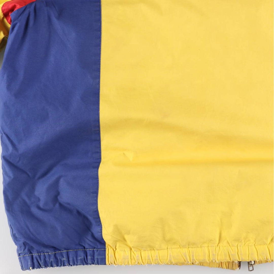 Vintage 90'S Ralph Lauren POLO by Ralph Lauren Cookie Patch Down Parka, Men's Size L cotton yellow type Vintage Second Hand