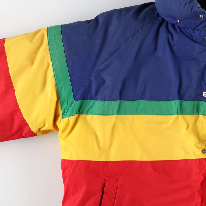 Vintage 1990'S Ralph Lauren POLO by Ralph Lauren down jacket, size L, men's cotton multicolor Vintage Second Hand